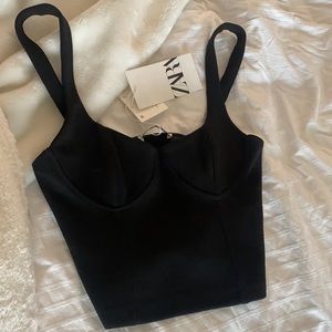 zara crop top